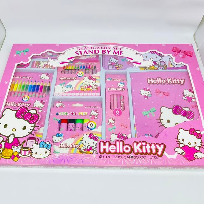 

READY Stationary set xl alat tulis gambar anak lengkap hello kitty