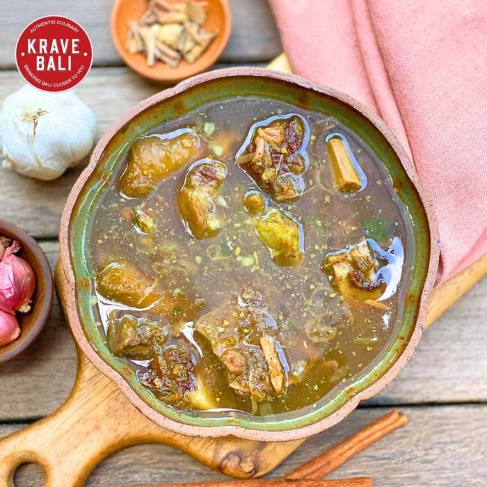 

ASLI KRAVE BALI Sop Kikil Babi Guling Bigul Sam Sam Merekak 400 Gram - Makanan Khas Bali Asli READY
