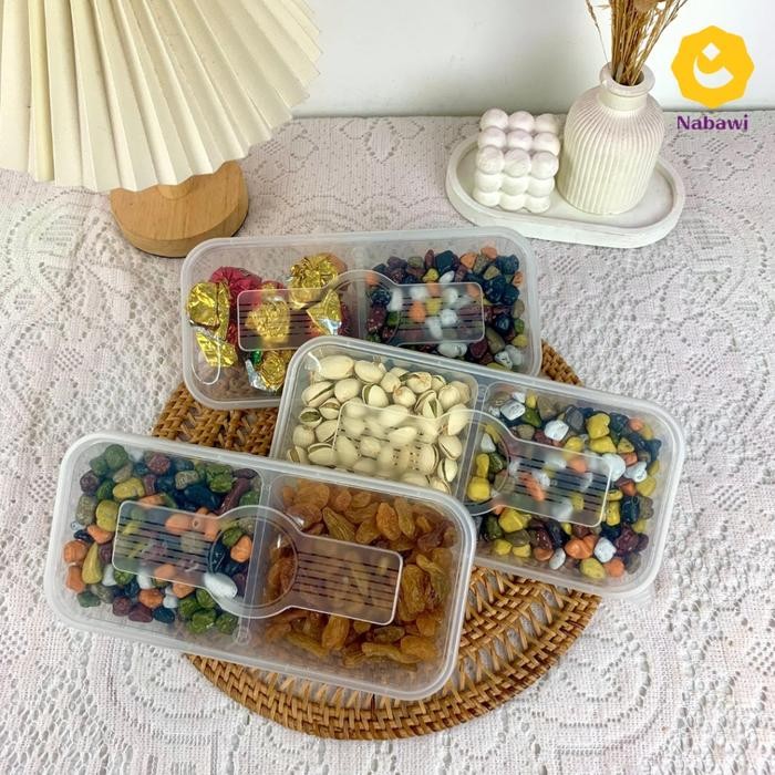 

ORIGINAL Paket Hampers Makanan 2 Sekat Oleh Oleh Haji dan Umroh Premium Makanan Khas Arab Kacang