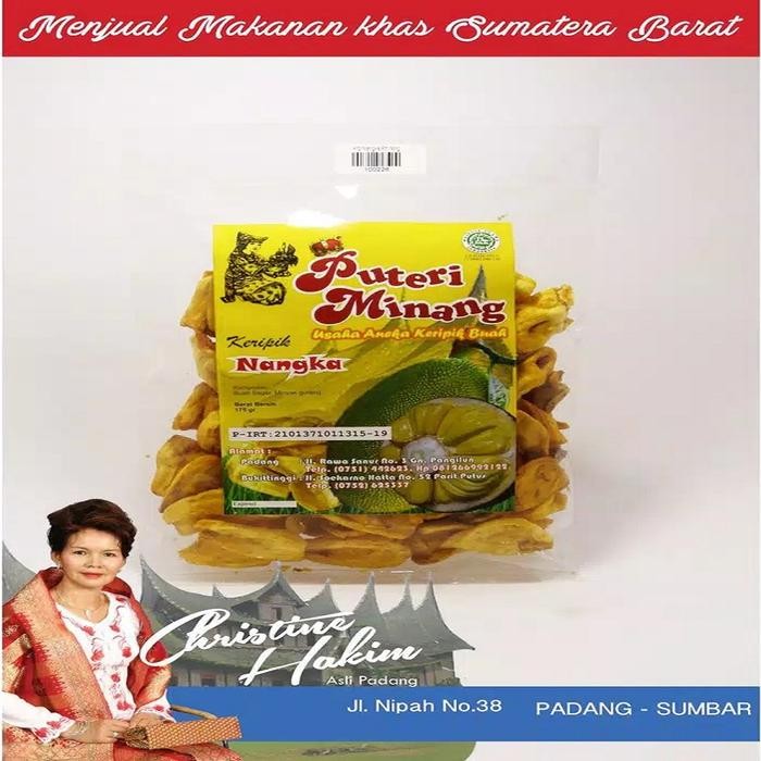 

DISKON Keripik Nangka Putri Minang 175gr / Kripik Cubadak Makanan Khas Padang READY STOCK