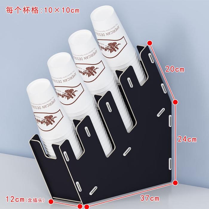 Rak Organizer Paper Bahan Kayu Cup Dispenser Papper Cup Rak Paper Cup Gratisongkir