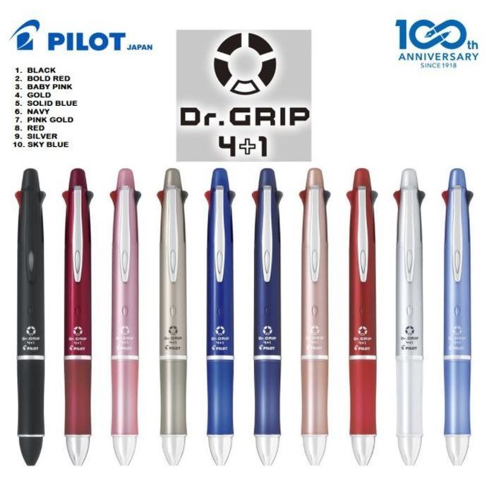 

NEW! PILOT "DR. GRIP" 4+1 / PULPEN PILOT "DR. GRIP" 4 PEN + 1 PENSIL
