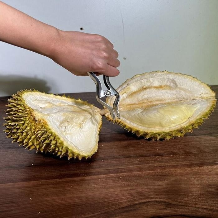 Stainless Alat Pembuka Durian Klip Pembuka Durian Tang Pengupas Durian
