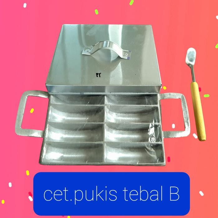 Cetakan Kue Pukis Tebal B isi 10 + Sutil Mini