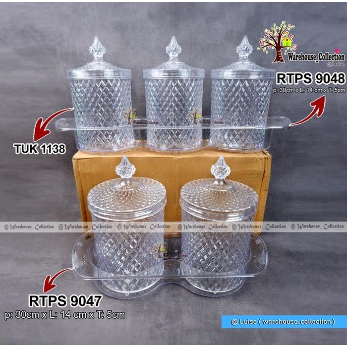 TOPLES SET + NAMPAN / 2 TOPLES + 1 NAMPAN / 3 TOPLES + 1 NAMPAN/TOPLES AKRILIK SET CANTIK TOPLES 1