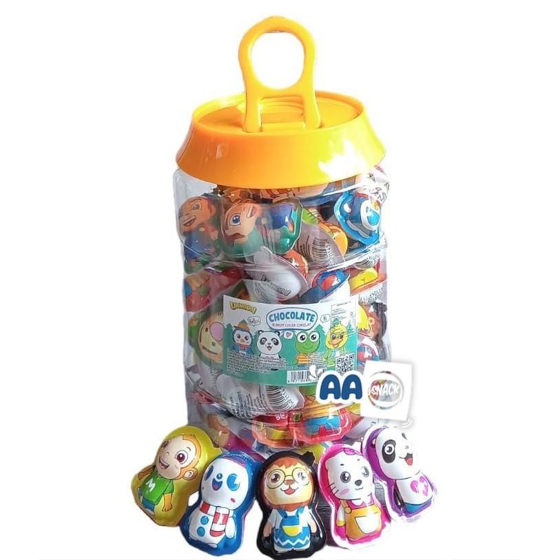 

CHOCOLATE BISKUIT COLEK COKELAT BENTUK BONEKA LIANGGUI TOPLES ISI 60 X 6 GR