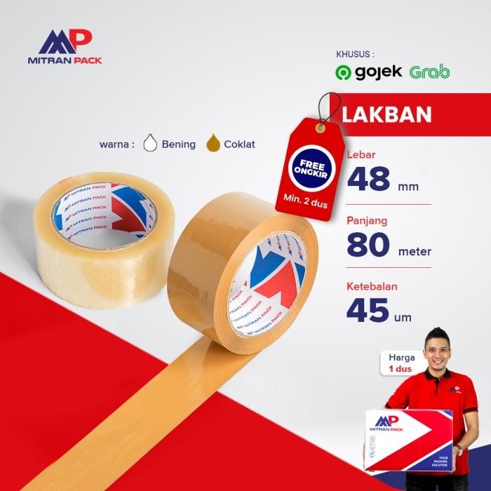 

BEST SELLER! Lakban Bening / Coklat 90 yard FULL Mitran Pack