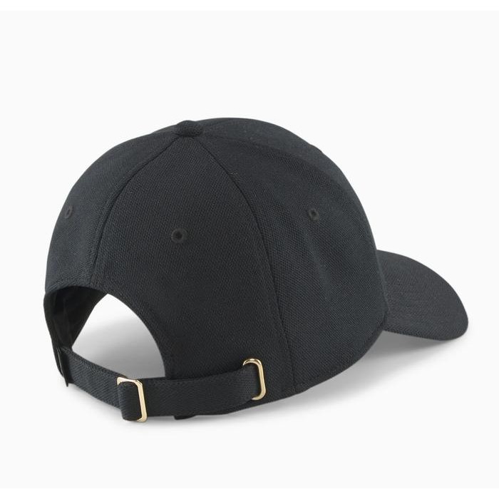 Populer Puma Gold Metal Cat Cap Black Hitam Logo Emas 024158-01 Topi Original