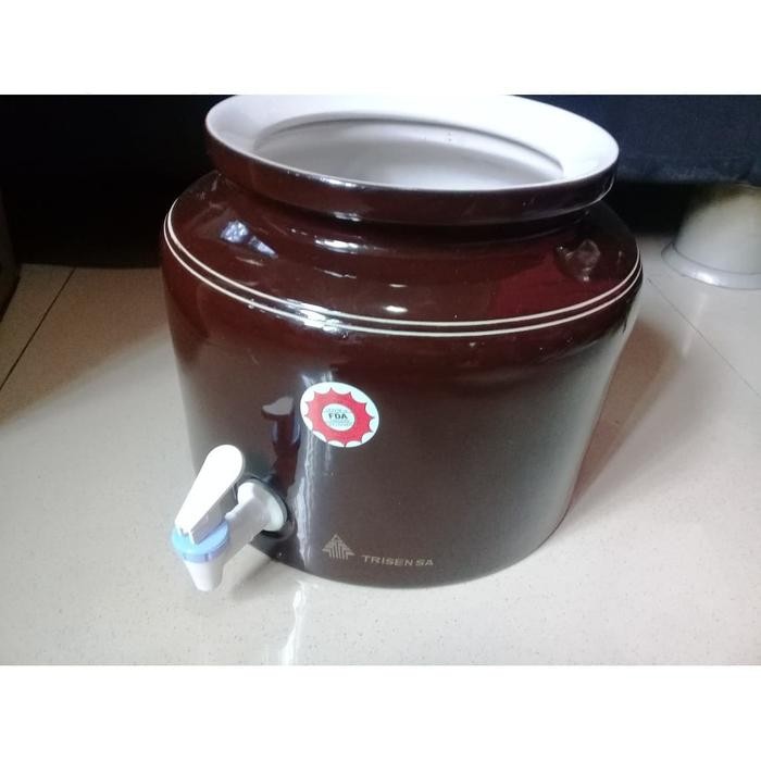 Guci Air Dispenser Galon Keramik Pola Trisensa - Only