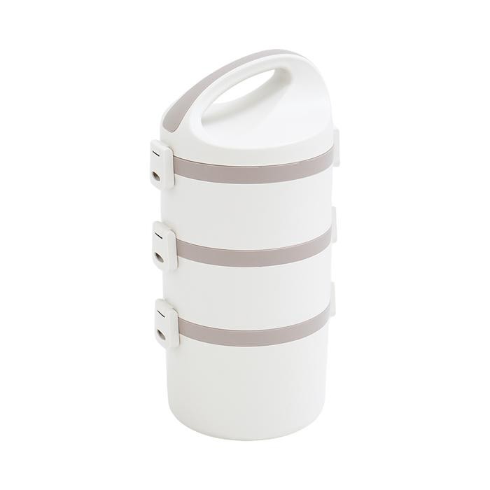 BEST SELLER Informa Appetite 2.3 ltr Saram Kotak Makan 3 Susun - Putih Lunch Box Food Grade Food Box