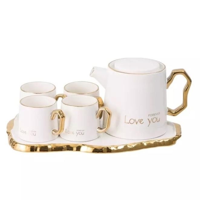 

Kado Hadiah Wedding / Pindah Rumah Luxury Teapot Set / Teko Tea Set