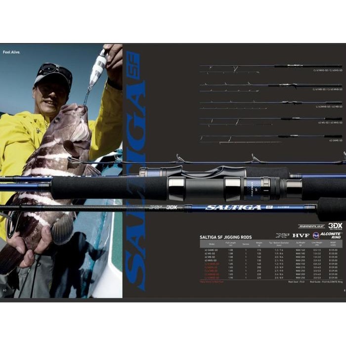 Daiwa Saltiga SF CJ LJ 2021 Jigging Rod Joran Pancing
