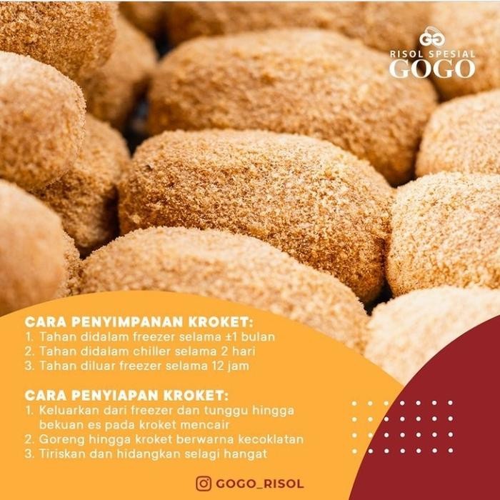 

Risol Special GOGO Medan - Frozen / Ready To Eat ( Kroket Ayam )