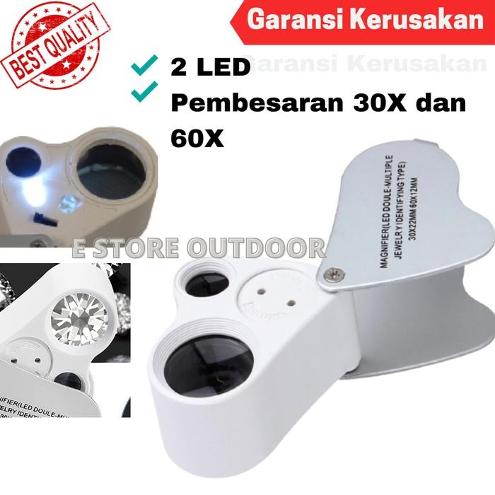 

Kaca Pembesar Geologi LED 30x 60x - Perhiasan Batuan - Lup Lensa Lampu