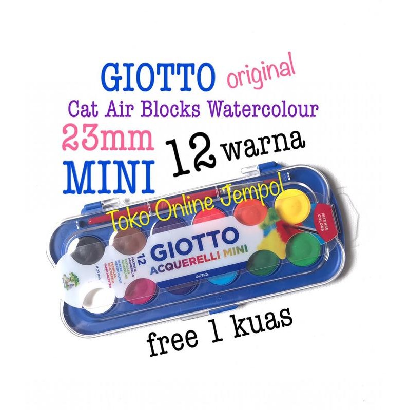 

23mm MINI Cat Air Block Watercolour GIOTTO cake Acquerelli water color