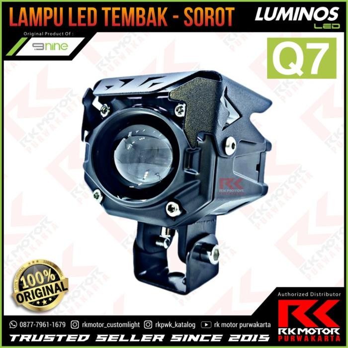 [Expert] Lampu Led Sorot Tembak Motor Mobil D2 Laser Mini Biled Luminos Q7
