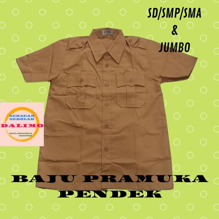 (Expert) Baju Pramuka Pendek Kantong Atas Bawah Kelas 4 sampai SMP SMA DALIMO
