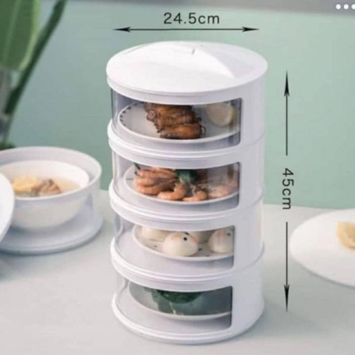 Tudung Saji 4 susun / tempat penyimpanan makanan susun / tudung saji susun
