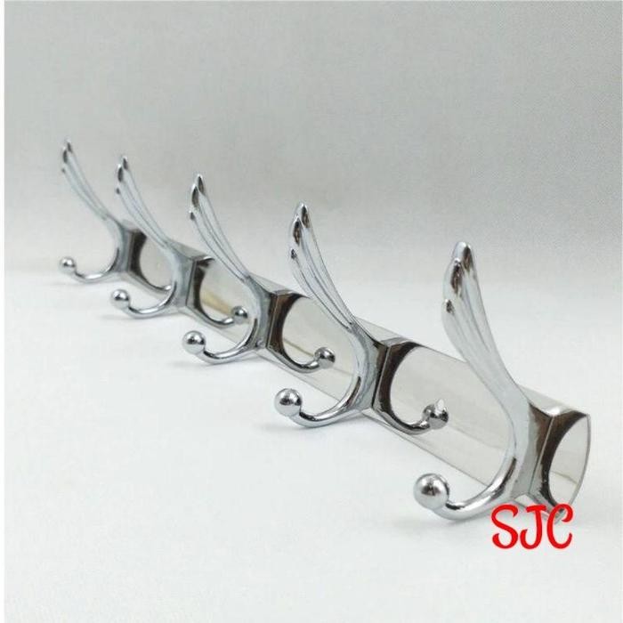 Gantungan Baju Model Burung - Kapstok Besar 5 Kait - Gantungan Baju Dinding Stainless