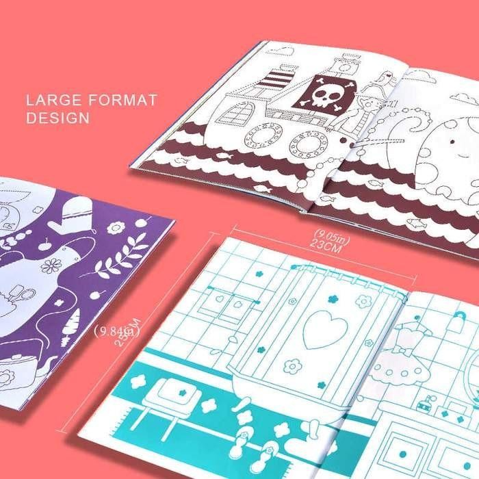 

Mideer Art Coloring Drawing Colouring Book Buku Mewarnai / Warna Gambar Kartun Cartoon Bergambar