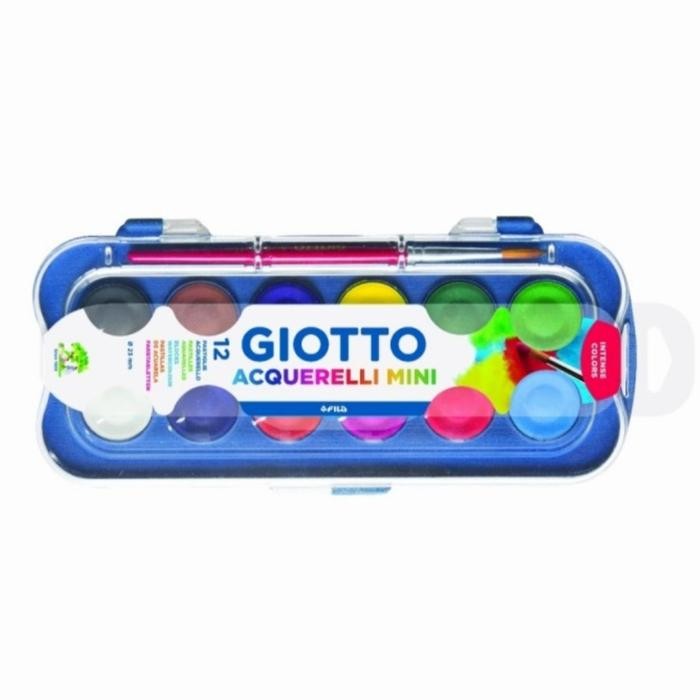 

Giotto Watercolor / Cat Air Set Mini Acquerelli 12 Warna 23mm 3512