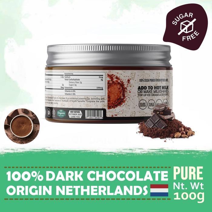 

FyZ Dark Chocolate Powder Pure Cocoa Drink Bubuk Coklat Asli Minuman 100gr