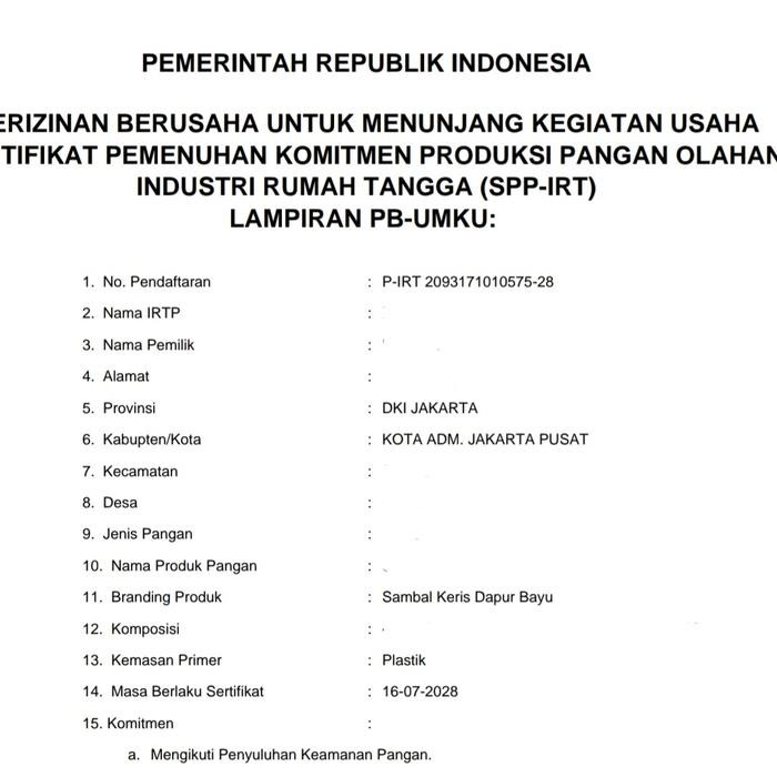 

Glx Sambal Pedas/ Sambal Bakmie/ Sambal Baso/ Sambal Keris