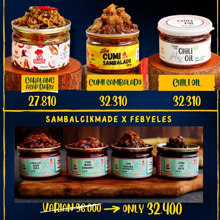 

Glx PAKET SUPER HEMAT ISI 6 SAMBAL CIK MADE
