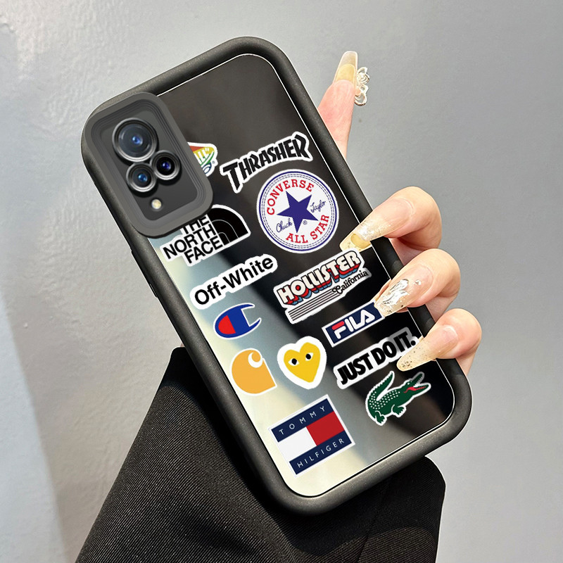 Casing Hp VIVO V21 5G V21s 5G V21E Y73 2021 Case Tren mode Pria Populer Kesing cermin Silikon Cesing