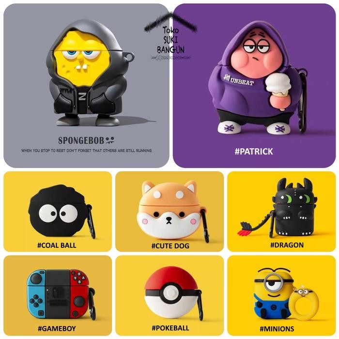 Case Robot Flybuds T10 TWS Rubber CUTE CARTOON Cover Casing Pouch