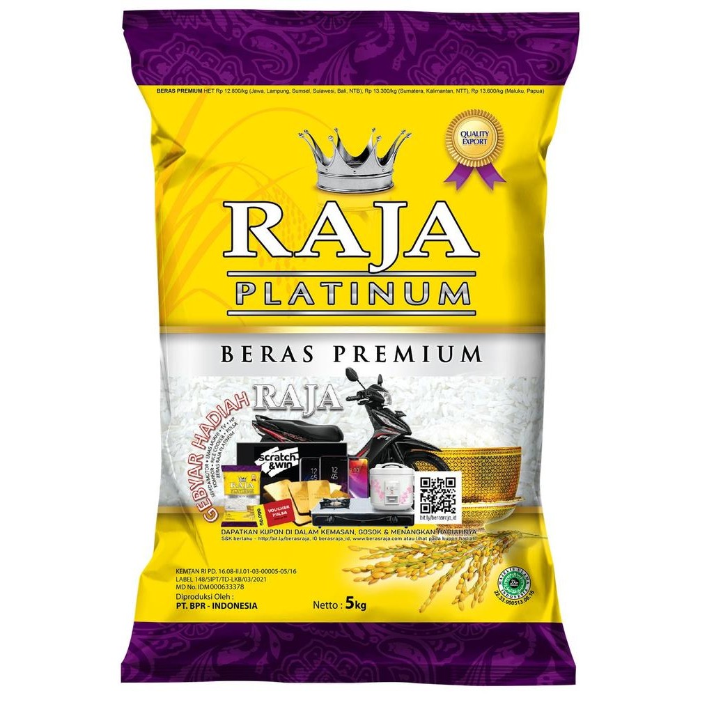 

Raja Platinum Super Beras Putih 5 kg