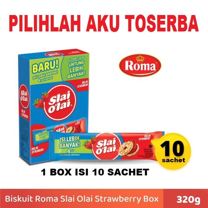

Ger Biskuit Roma Slai O'lai Strawberry / Slai Olai Stroberi - isi 12 pcs