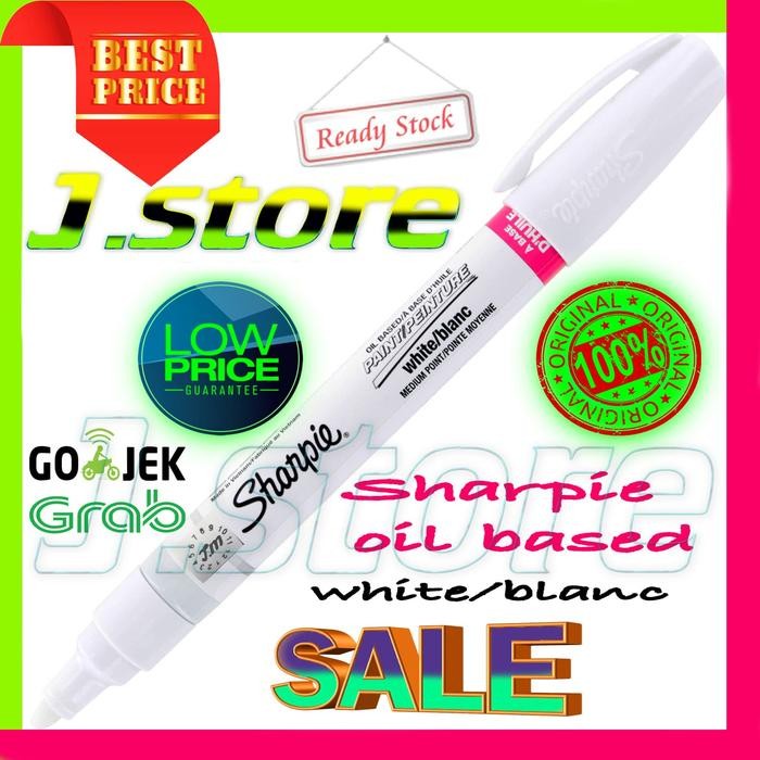 

White / Blanc Sharpie Oil Based Pen Marker Ultra Boost Nmd Pureboost Gratisongkir