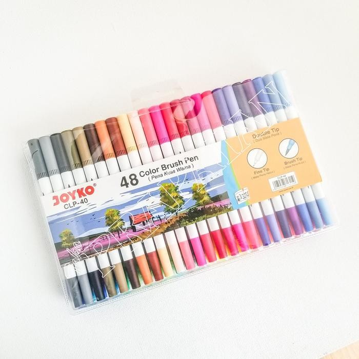 

Joyko Color Brush Pen 48 Warna Clp-40 / Pena Kuas Gratisongkir