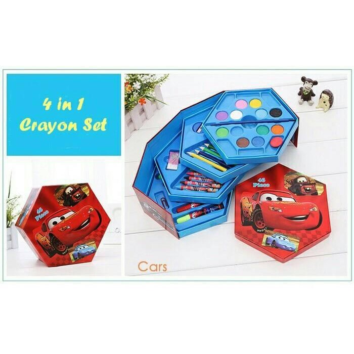 

Crayon/ Krayon Set Mewarnai Motif Kartun Cocok Buat Kado( Isi 46 Pcs) Gratisongkir