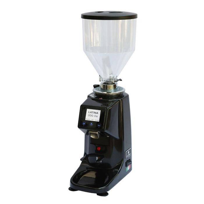 Latina Vega DX 60 E - Espresso Electric Coffee Grinder - DX60E DX60 E Mesin Penggiling Hitam Putih
