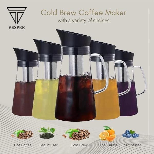 Kedai Asmara Cold Brew Water Jug Coffee Heat Resistant / Teko Kopi Teh Jus Infuser