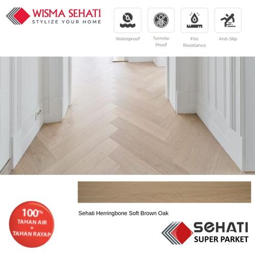 Sehati Super Parket Herringbone Soft Brown Oak SSP1064