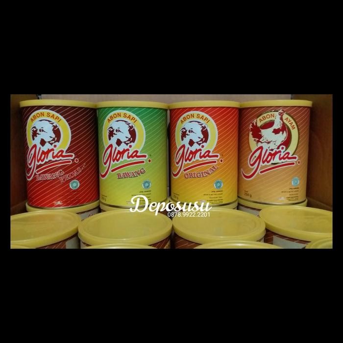 

Gdh Abon Sapi GLORIA 250gr (rasa: Original, Bawang, Bawang Pedas)