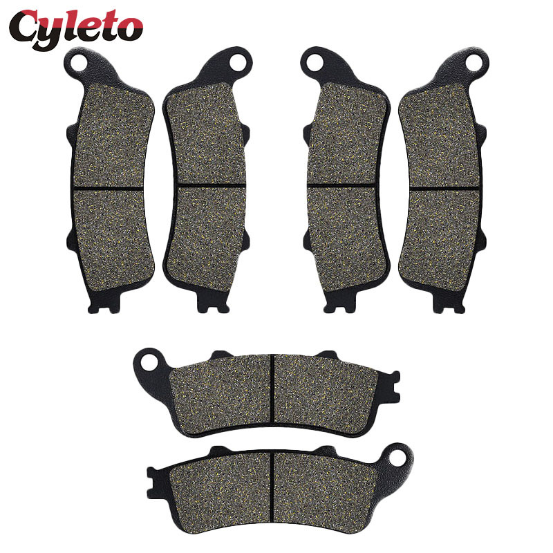 Motorcycle Front Rear Brake Pads for Honda NT650 VFR800 Interceptor CBR1100XX Blackbird XL1000 ST110