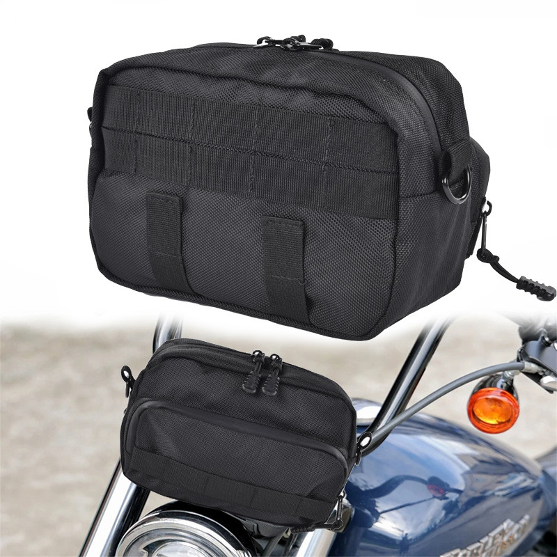Motorcycle Handlebar Bag Universal Fork Bag Bicycle Handlebar Bag Front Storage Accessory Bag For Cr