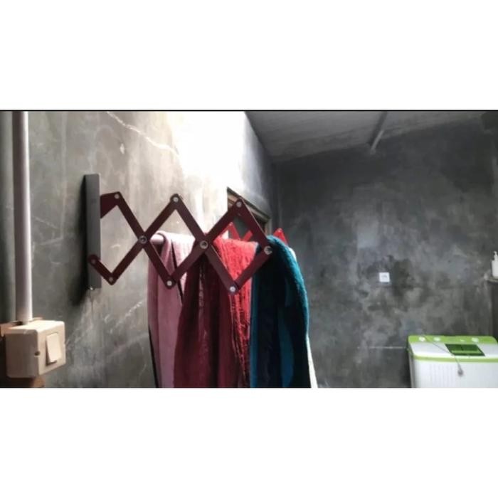 Jemuran Apartemen Jemuran Alumunium Jemuran Handuk Jemuran Dinding #Gratisongkir