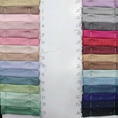 

KAIN LINEN 100% MURNI SERAT LINEN. BAHAN KATUN LINEN OXFORD KODE 1288
