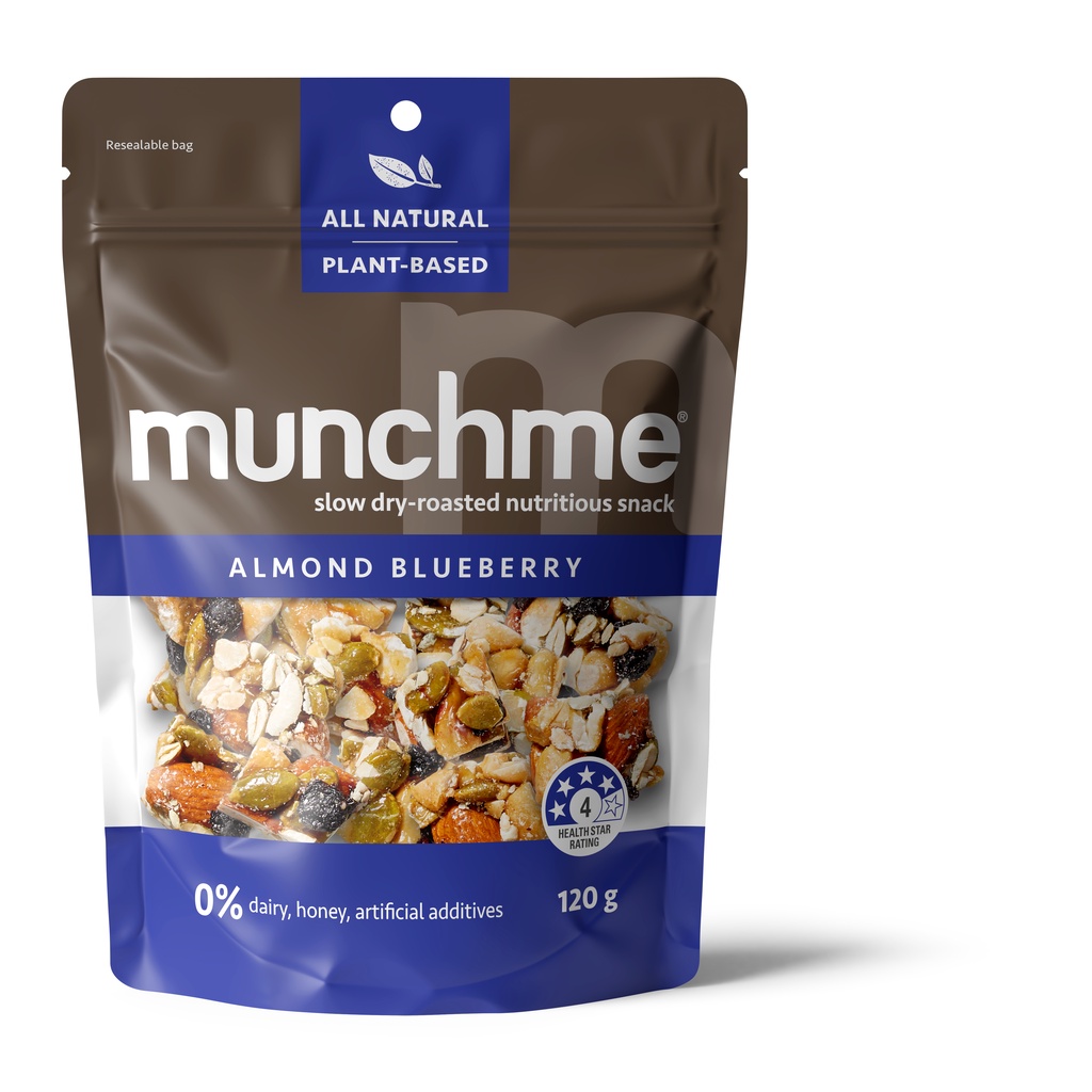 

MunchMe Nut & Fruit Snack – Kacang & Cranberry Blueberry | Cemilan Sehat Premium Australia | Almonds Blueberry