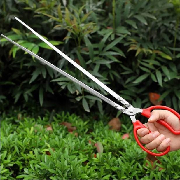 CRAB TONGS GUNTING CAPIT PENANGKAP BELUT KEPITING IKAN PANJANG 52 CM UJUNG FLAT DAN LENGKUNG