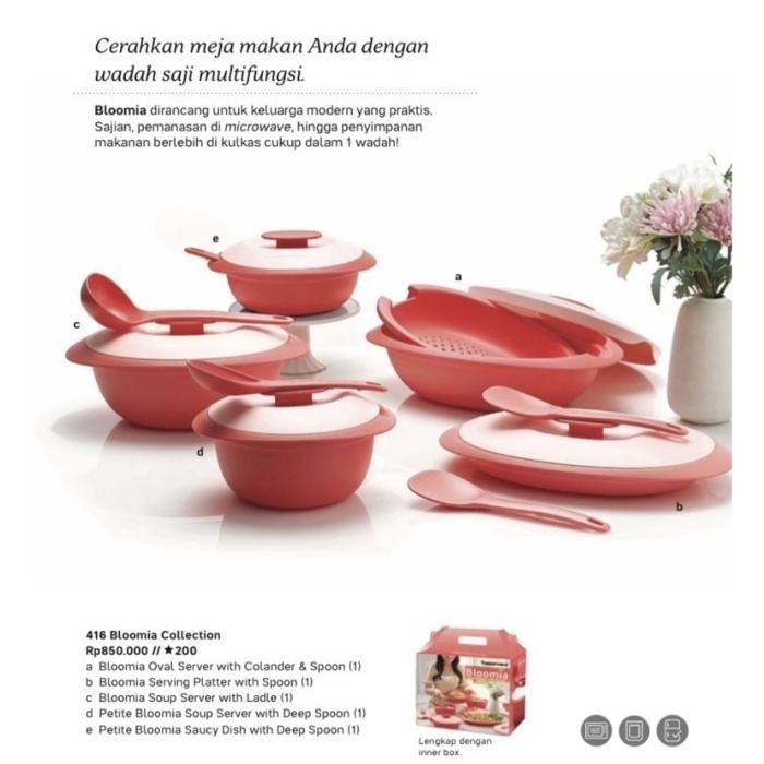 Blossom Lavender Set ( Paket Sajian Meja Makan ) Tupperware