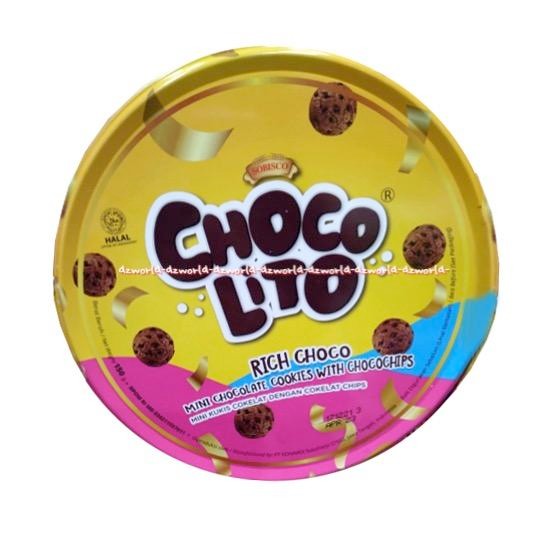 

Choco Lito Rich Choco Mini Chocolate Cookies With Chocochips 150gr Kemasan Kaleng Sobisco Kukis
