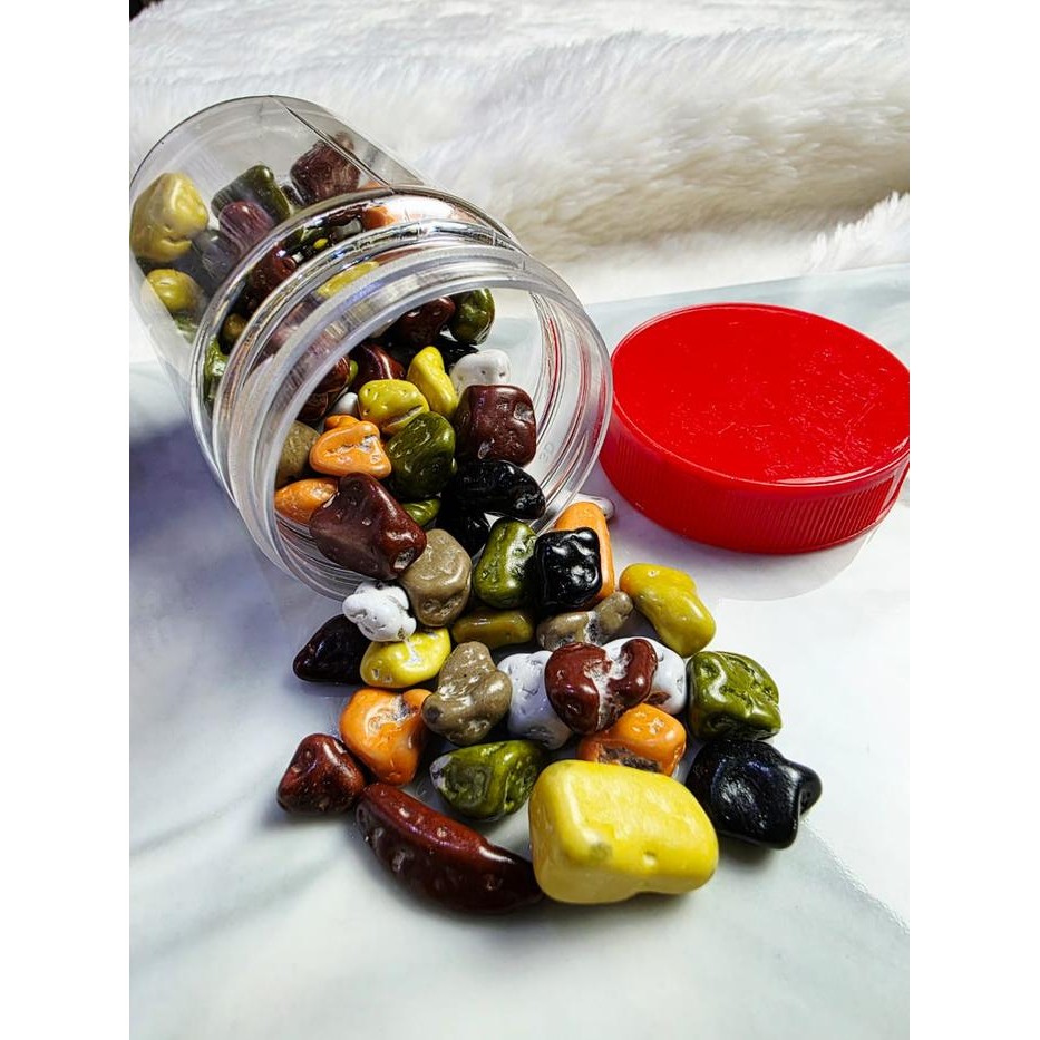 

Coklat Kerikil Turki Kemasan Toples 100 Gram Chocolate Krikil Jar Cemilan Snack Choco Stones