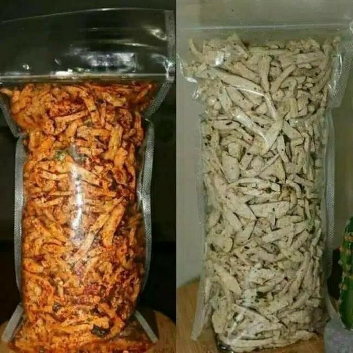 

Cemilan basreng stik kemasan 100 gram pedas