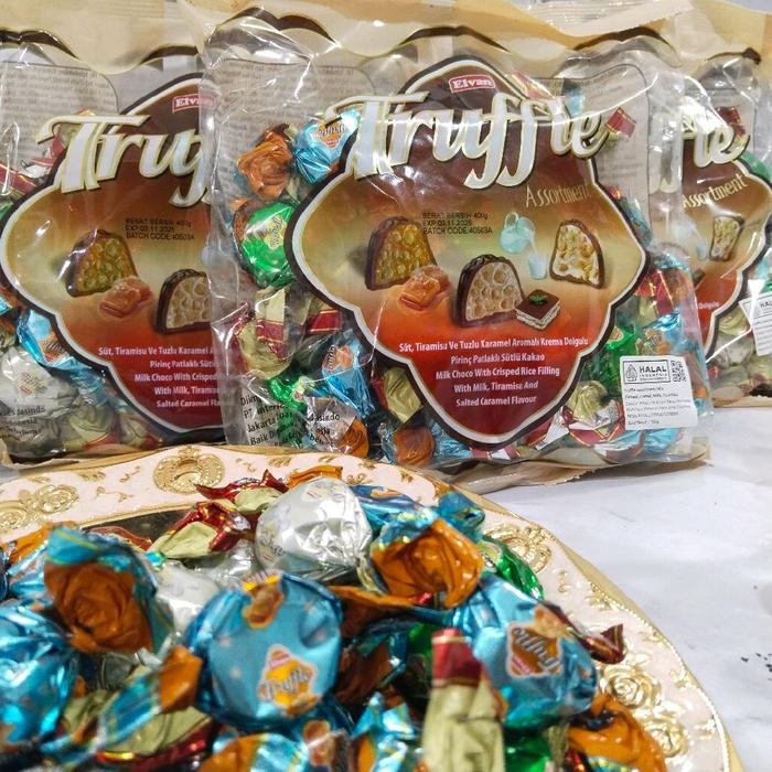 

Coklat Elvana Truffle Assortment kemasan terbaru 400g coklat snack cemilan manis food chocolate